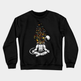 Release - Meditation Butterfly Collage Crewneck Sweatshirt